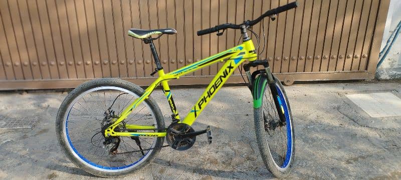 Phoenix Mountain Bicycle in Unique Lime Color With Wide Metal Body 3