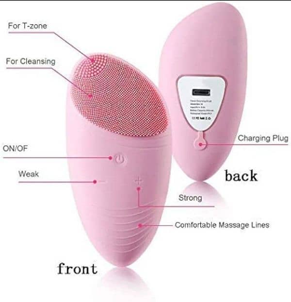 rechargeable waterproof facial cleansing 2