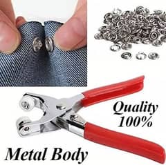 Hand Pressure Pliers Metal Body | Snap Button Plier | Tich Button