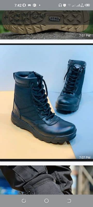 Swat Combat Brand New Long shoes for Mens 12