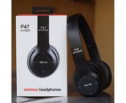 P47 Bluetooth Foldable On-Ear Headset 6