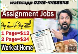 Assignment work Available contact on wattsapp 03464458548