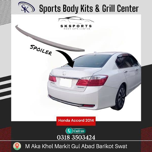 Honda Accord 2014 Body Kits+ spoiler Available  03183503424 3