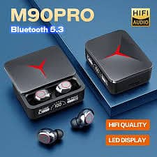 Original M90 TWS Earbuds 5.3, Touch Control, 9D HiFi Stereo, Waterpro 1