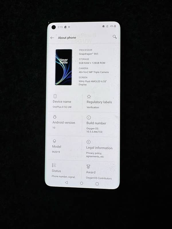 Oneplus 8  8/128 GB 2