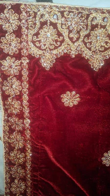 Velvet Shawl Embroidery Dori work Shawl Ladies and Gents 0