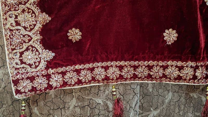 Velvet Shawl Embroidery Dori work Shawl Ladies and Gents 3