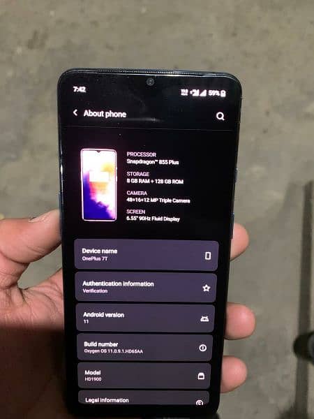 OnePlus 7t 8/128 2