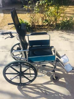 WHEEL CHAIR COMMODE FULL RECLINING MANUAL