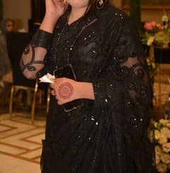 black saree