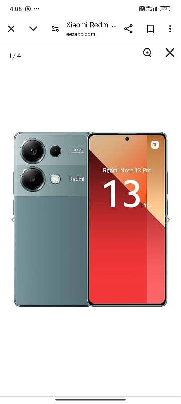 Redmi note 13 pro furest green color New condition 0