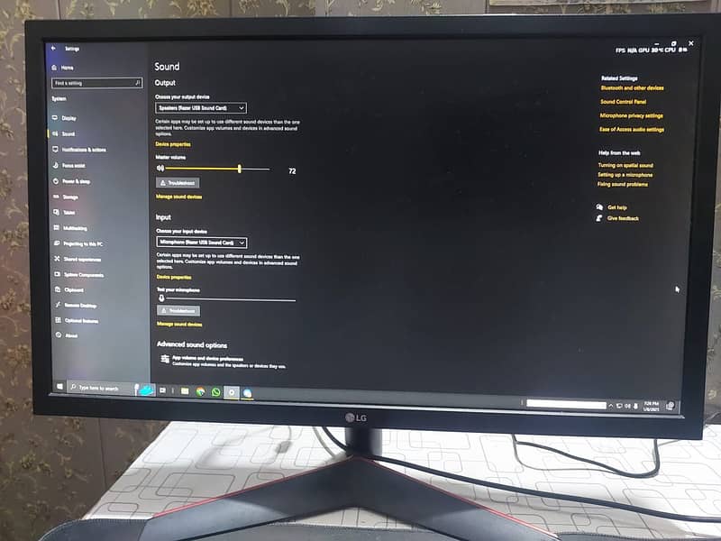 Lg Monitor 144Hz 27inch IPS 1980x1080p 0