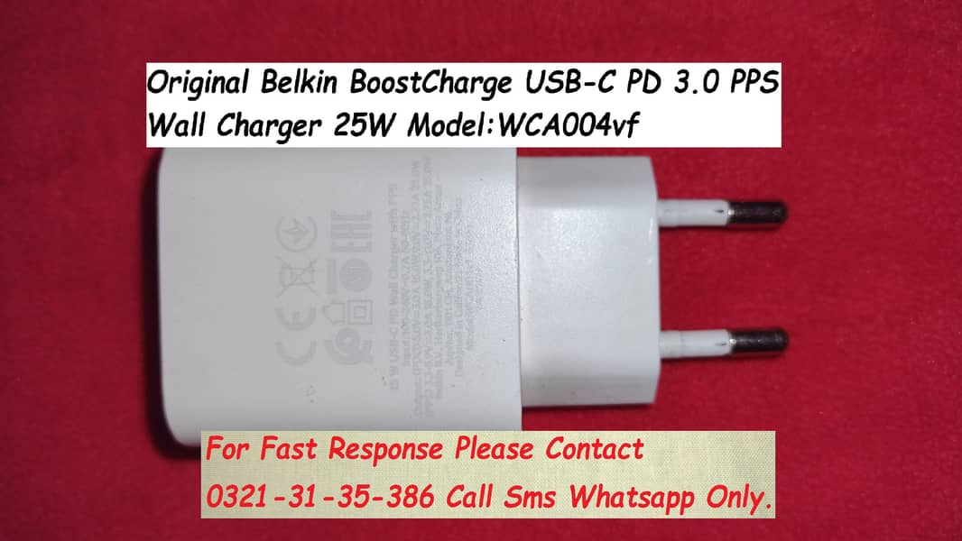 original belkin apple 25w 20w usb c fast charger 2