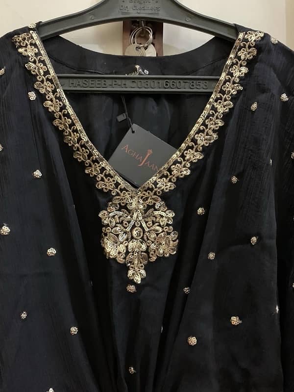 black kaftan by “Agha jaan” 1