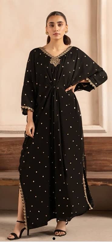 black kaftan by “Agha jaan” 6