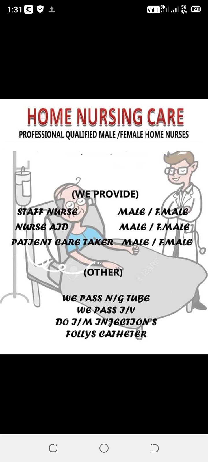 Home care nursing services 0