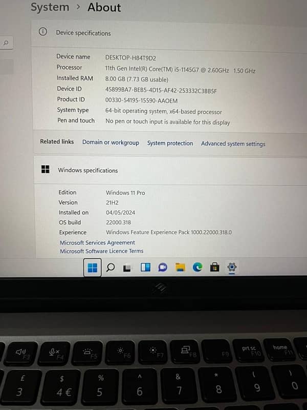 Dell Core I5 11 Generation | Ram 8 GB | SSD 256 GB 4