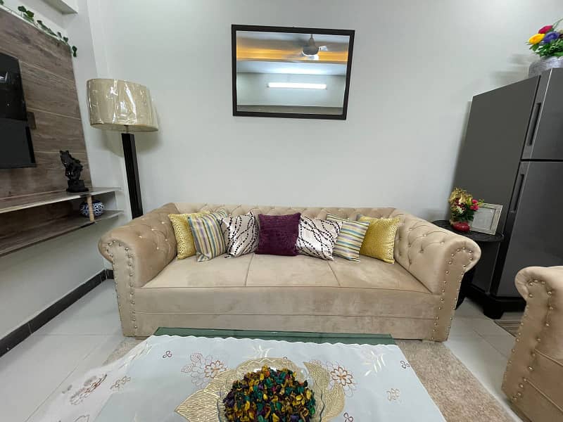 One bedroom fully furnished apartment available for rent in E-11 Islamabad 21