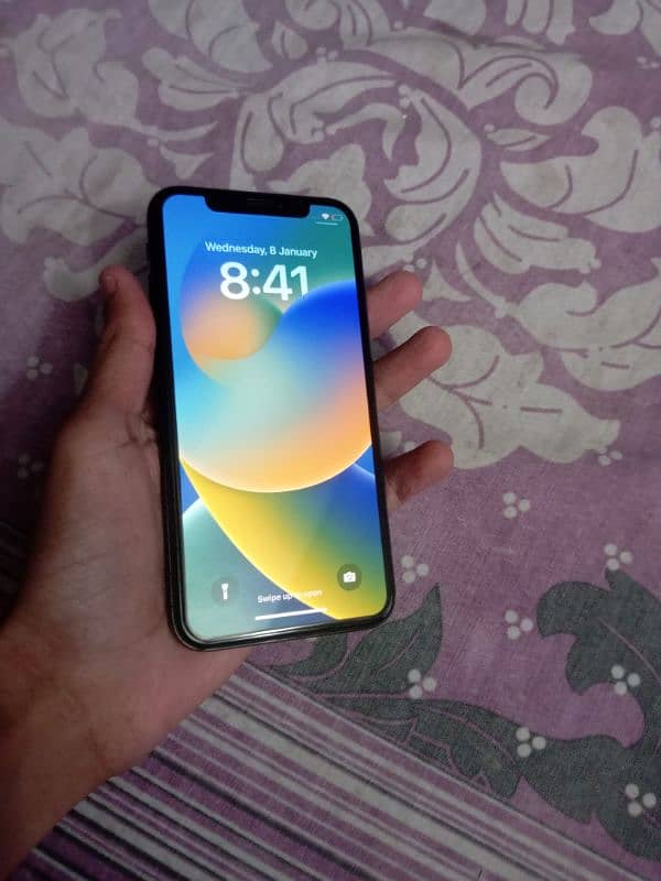 iphone x 256 gb face ok displayoriginal batteryoriginal and 91% health 0