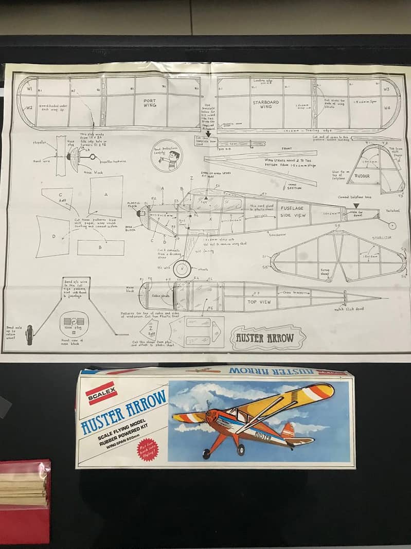 SCALEX | AUSTER ARROW | BALSA PLANE KIT 2