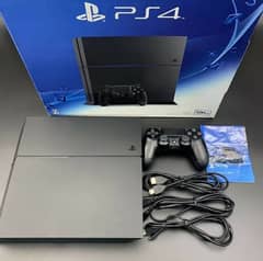 playstation 4 with 2 controllers