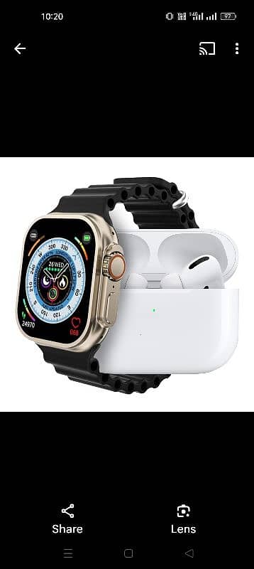 Smart watch | Earpods | low price | Perimium quality 1