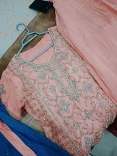 wedding dress with sharara for sale