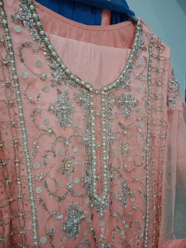 wedding dress with sharara for sale 4