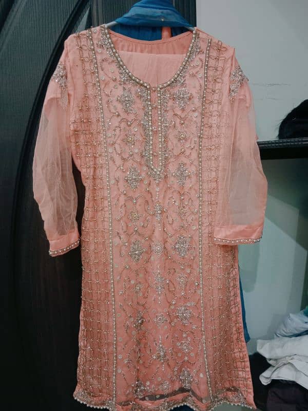 wedding dress with sharara for sale 5