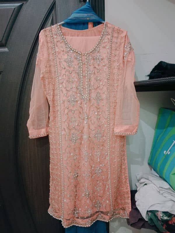 wedding dress with sharara for sale 7