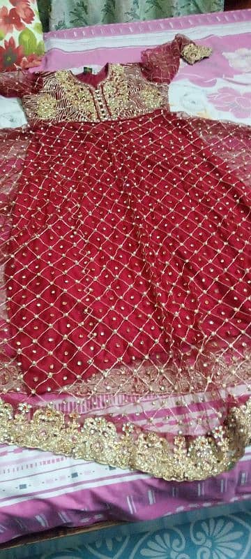 net long maxe mahroon color two piece large size 1