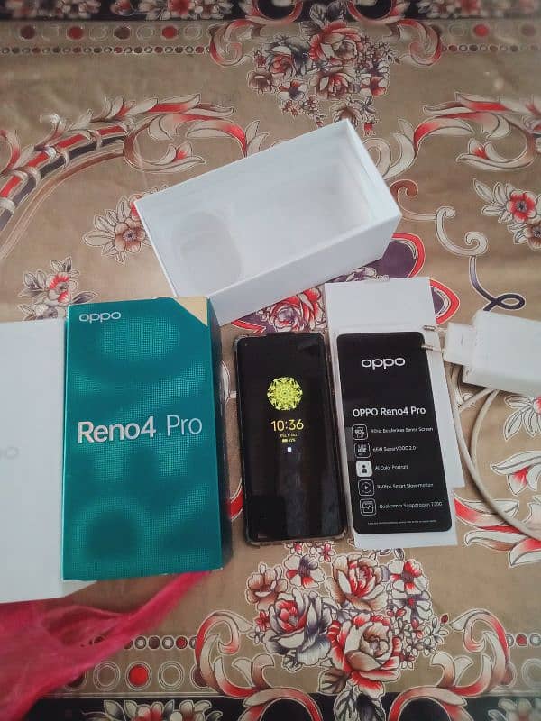 OPPO RENO 4 pro with box ultra fast Charger 6