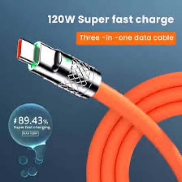 3in1.120w fast charging cable and data transfer 1