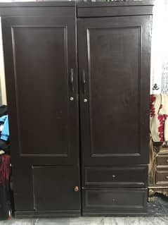 Double door wooden Wardrobe