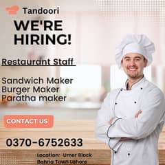 a chef required for fast food restaurant