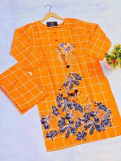 *Product Name*: Fashionable Printed Linen Shirt and Trouser Set - 2 pc