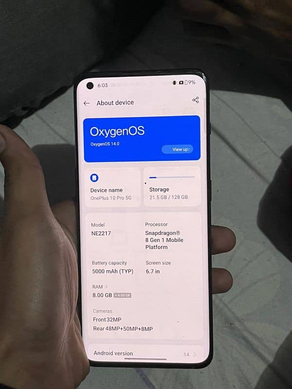 One plus 10 pro non pta 8/128 2