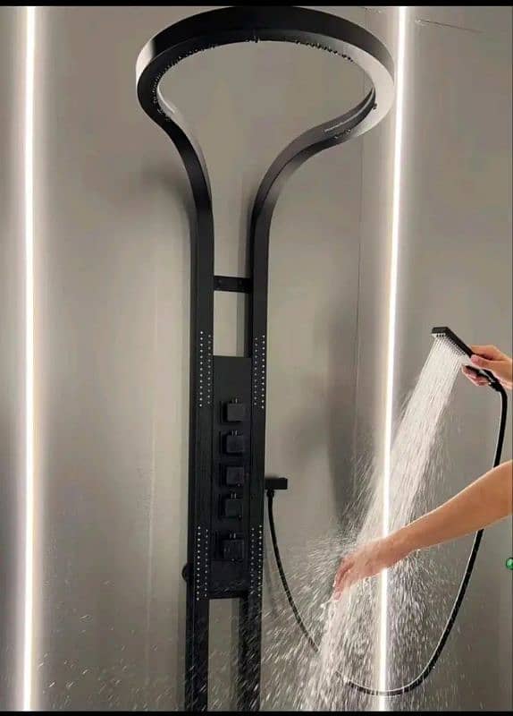 latest modern piano and waterfall style shower set 1