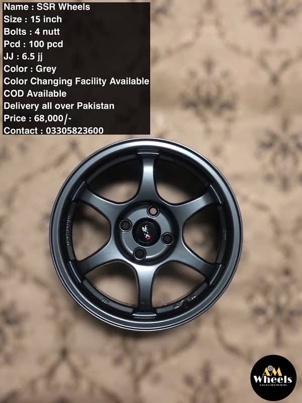 15 inch 4 nutt alloy rims 4