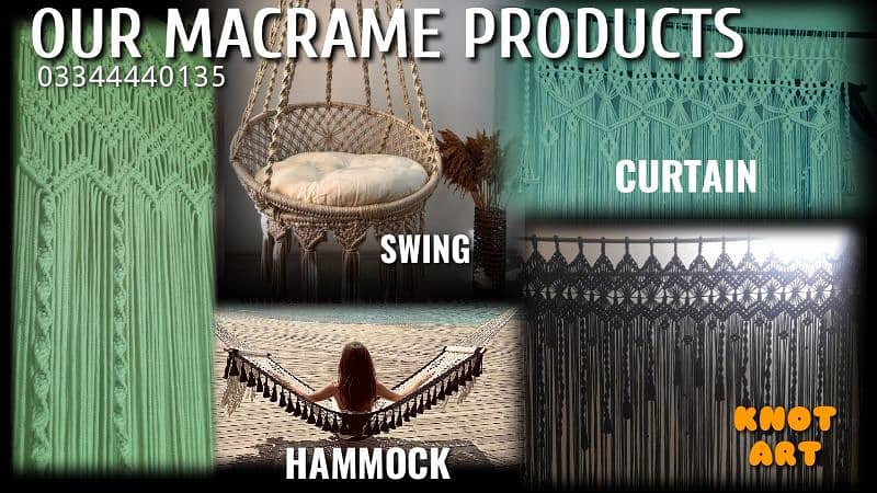 Hand made macrame luxury items 8