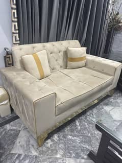 Modern Velvet Sofa Set 7 Seater