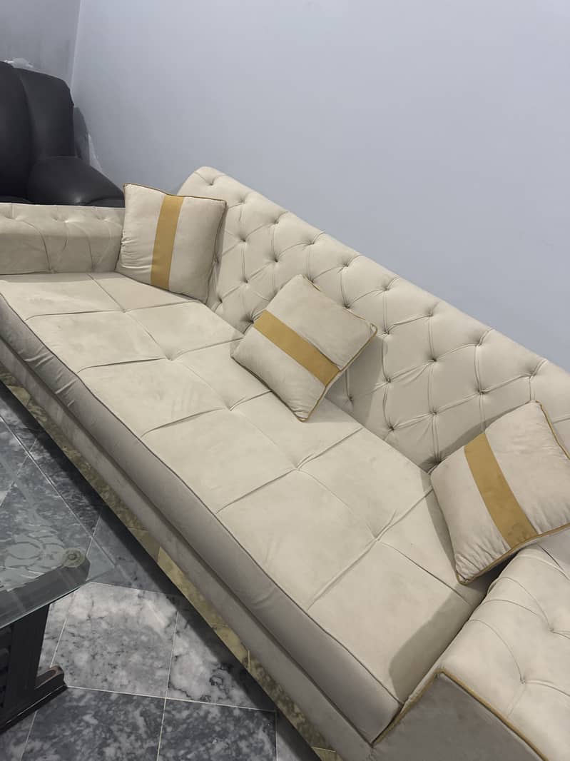 Modern Velvet Sofa Set 7 Seater 2