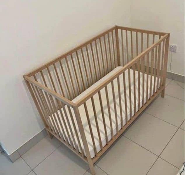 Baby crib with mattress 0