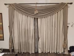 Formal Curtain with Sheer & Rod,Pelmet and Tassels