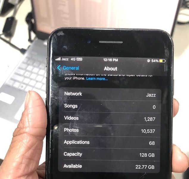 Iphone 7plus 128 GB PTA APPROVED 8