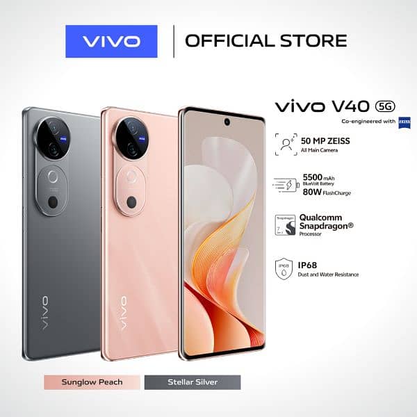 VIVO V40 5G PTA APPROVED 12GB 256GB 0