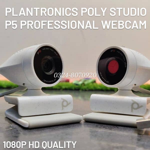 Plantronics Poly P5 Webcam HD 1080 Recording MacBook Meeting Call Zoom 0