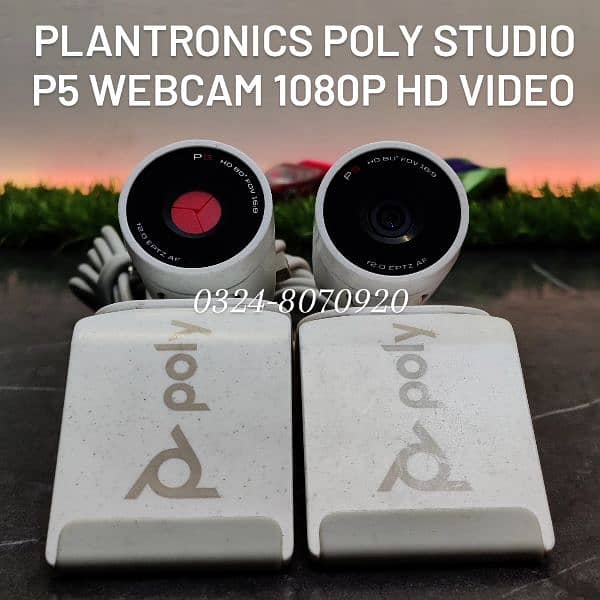 Plantronics Poly P5 Webcam HD 1080 Recording MacBook Meeting Call Zoom 6