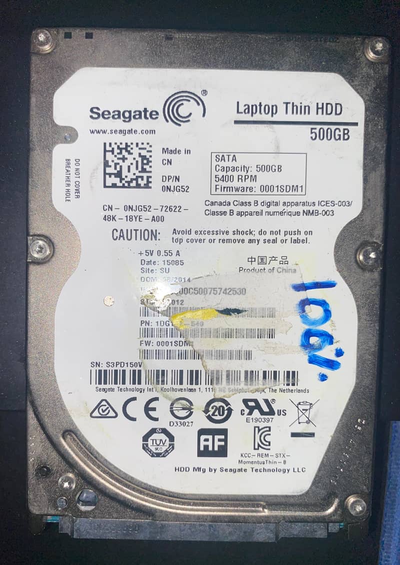 HDD & SSD(Seagate, Samsung and SKhynix)(1TB,500GB,256GB,128GB) 4