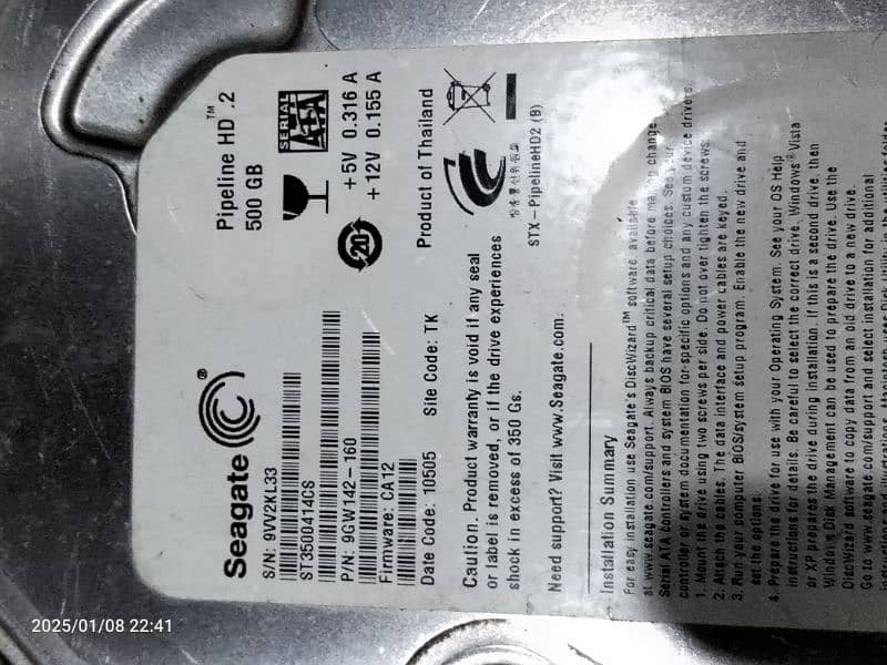 500gb Hard drive 1